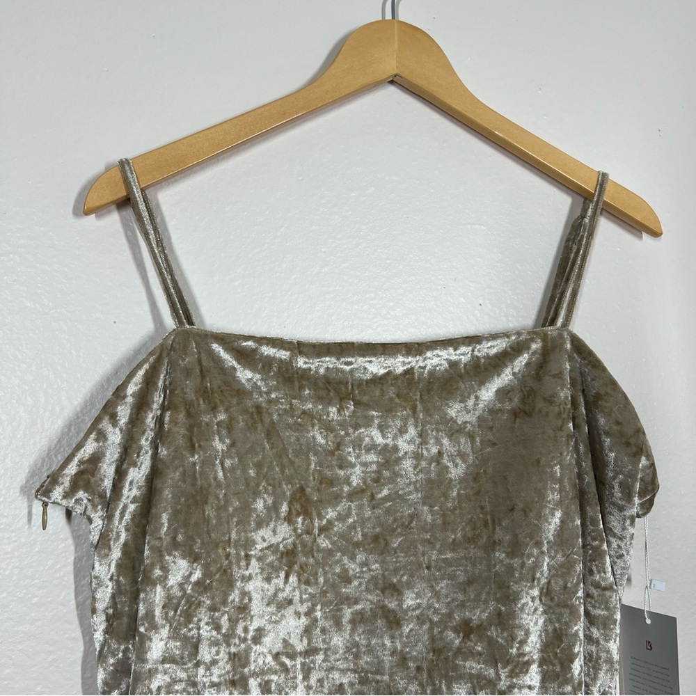 BuffBunny Gold Velvet Mini Dress - Picture 4 of 15